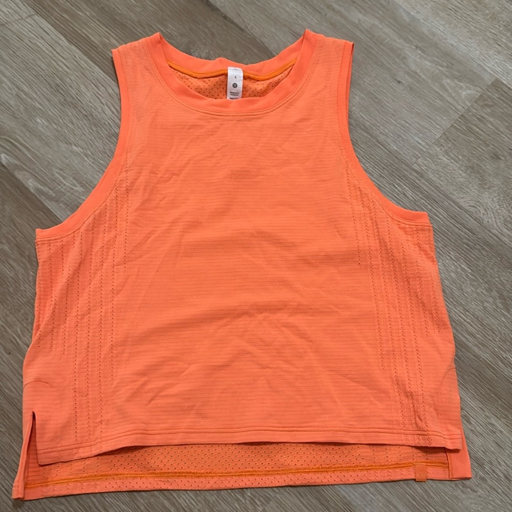 Orange Lululemon tank top